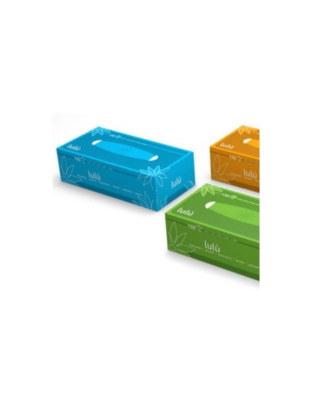 lulu' veline - 150 fazzolettini di carta - pratico box dispenser colorato: tuttocasashop.live: carta & monouso