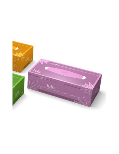 lulu' veline - 150 fazzolettini di carta - pratico box dispenser colorato: tuttocasashop.live: carta & monouso