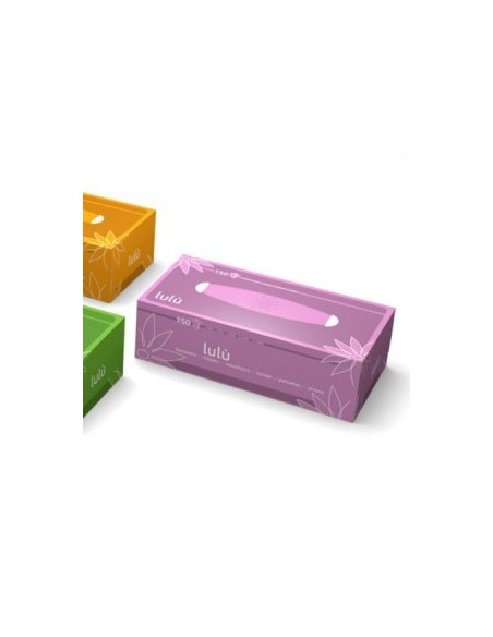 lulu' veline - 150 fazzolettini di carta - pratico box dispenser colorato: tuttocasashop.live: carta & monouso