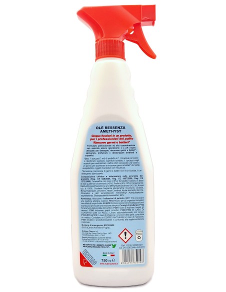 ole' oies ressenza deodorante multiuso igienizzante 750ml - luxury amethyst: tuttocasashop.live: pulizia e cura della casa