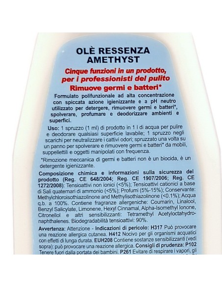 ole' oies ressenza deodorante multiuso igienizzante 750ml - luxury amethyst: tuttocasashop.live: pulizia e cura della casa