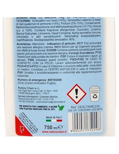 ole' oies ressenza deodorante multiuso igienizzante 750ml - luxury amethyst: tuttocasashop.live: pulizia e cura della casa