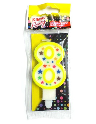 kimono candelina buon compleanno - numero 8: tuttocasashop.live: carta & monouso