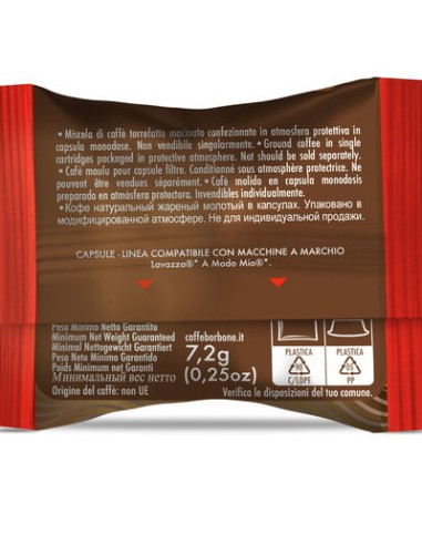 borbone don carlo caffe' 50 capsule compatibili a modo mio - miscela rossa: tuttocasashop.live: altro - bazar