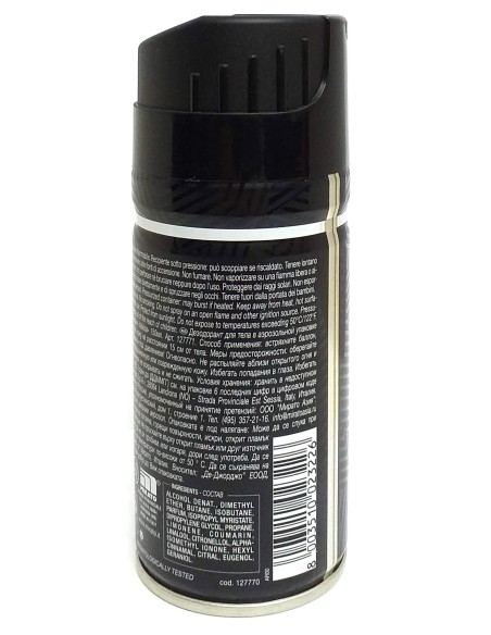 malizia uomo deodorante spray - 150ml - black & wild: tuttocasashop.live: igiene e cura della persona