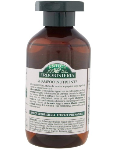 antica erboristeria shampoo 250ml - rosa e mirtillo rosso - capelli secchi: tuttocasashop.live: igiene e cura della persona