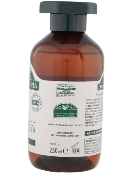 antica erboristeria shampoo 250ml - rosa e mirtillo rosso - capelli secchi: tuttocasashop.live: igiene e cura della persona