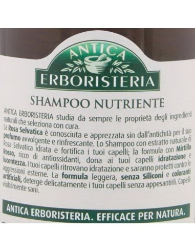 antica erboristeria shampoo 250ml - rosa e mirtillo rosso - capelli secchi: tuttocasashop.live: igiene e cura della persona