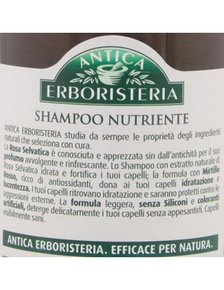 antica erboristeria shampoo 250ml - rosa e mirtillo rosso - capelli secchi: tuttocasashop.live: igiene e cura della persona