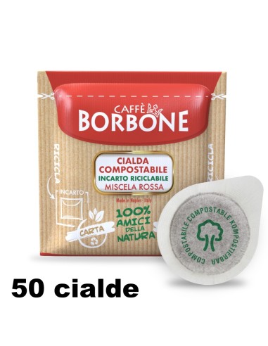 borbone caffe' espresso - 50 cialde ese 44mm - miscela rossa: tuttocasashop.live: altro - bazar