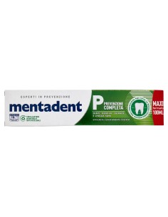 mentadent dentifricio 100ml - p prevenzione completa: tuttocasashop.live: igiene e cura della persona