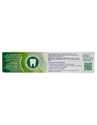 mentadent dentifricio 100ml - p prevenzione completa: tuttocasashop.live: igiene e cura della persona