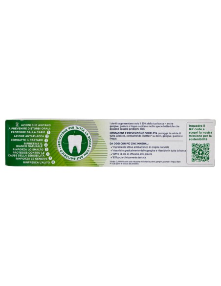 mentadent dentifricio 100ml - p prevenzione completa: tuttocasashop.live: igiene e cura della persona