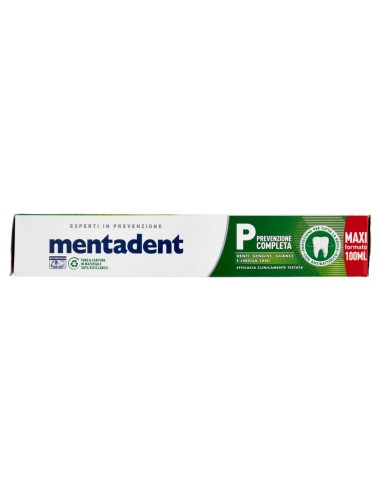 mentadent dentifricio 100ml - p prevenzione completa: tuttocasashop.live: igiene e cura della persona