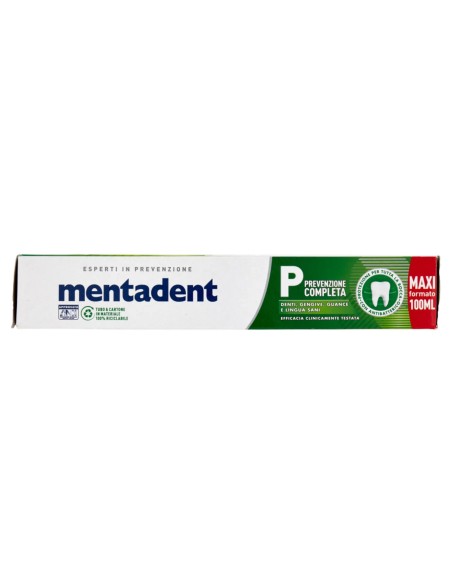 mentadent dentifricio 100ml - p prevenzione completa: tuttocasashop.live: igiene e cura della persona