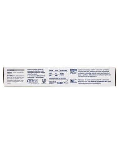 mentadent dentifricio 100ml - p prevenzione completa: tuttocasashop.live: igiene e cura della persona