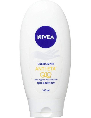 nivea hand crema mani anti-eta' q10 - 100ml antirughe antimacchie filtri uv: tuttocasashop.live: igiene e cura della persona