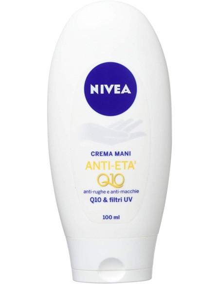 nivea hand crema mani anti-eta' q10 - 100ml antirughe antimacchie filtri uv: tuttocasashop.live: igiene e cura della persona
