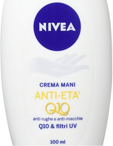 nivea hand crema mani anti-eta' q10 - 100ml antirughe antimacchie filtri uv: tuttocasashop.live: igiene e cura della persona