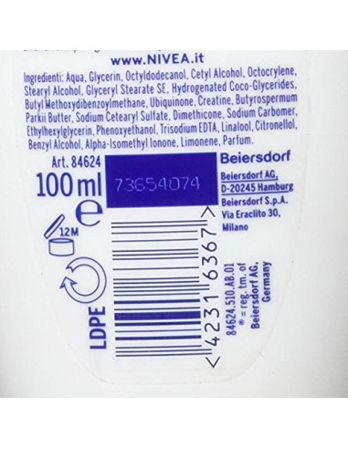 nivea hand crema mani anti-eta' q10 - 100ml antirughe antimacchie filtri uv: tuttocasashop.live: igiene e cura della persona