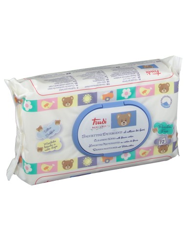 trudi salviettine imbevute detergenti - 72 pezzi - al nettare dei fiori: tuttocasashop.live: igiene e cura della persona