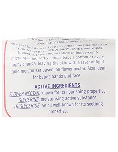 trudi salviettine imbevute detergenti - 72 pezzi - al nettare dei fiori: tuttocasashop.live: igiene e cura della persona