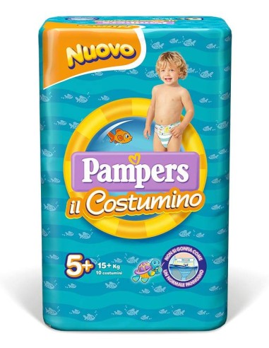 pampers il costumino pannolini - taglia 5-6 - 15+kg - 10 pezzi: tuttocasashop.live: igiene e cura della persona