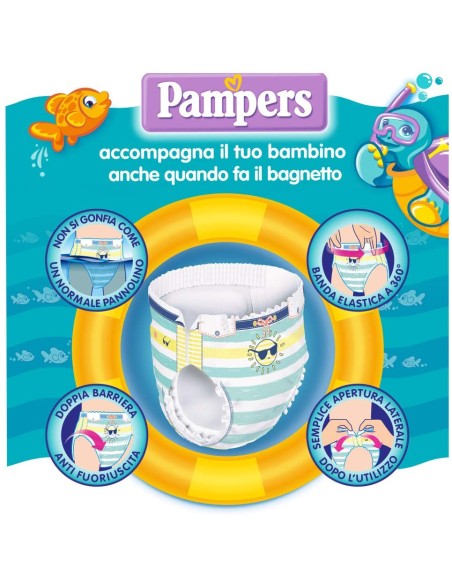 pampers il costumino pannolini - taglia 5-6 - 15+kg - 10 pezzi: tuttocasashop.live: igiene e cura della persona