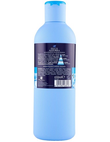 felce azzurra bagnoschiuma 650ml - muschio bianco - bagnodoccia delicatezza: tuttocasashop.live: igiene e cura della persona