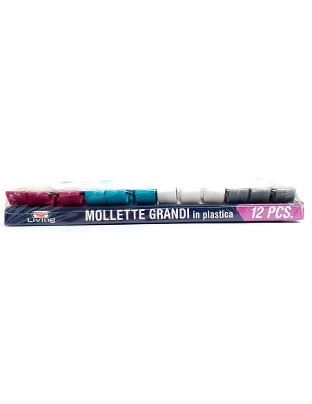 domopak living 12 pinze da bucato in plastica resistente - grandi 9cm: tuttocasashop.live: prodotti per bucato e tessuti