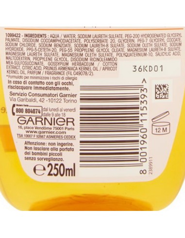 ultra dolce shampoo 250ml - bambini albicocca - districante non brucia occhi: tuttocasashop.live: igiene e cura della persona