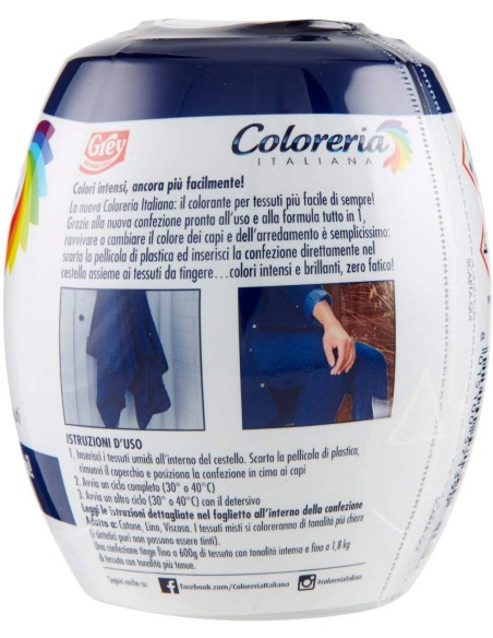 coloreria italiana colorante per tessuti - blu notte: tuttocasashop.live: prodotti per bucato e tessuti