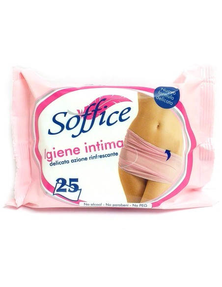 soffice salviettine imbevute per igiene intima - 25 pezzi - tascabili: tuttocasashop.live: igiene e cura della persona