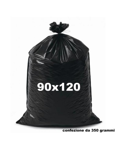 cheapy sacco rifiuti misura condominiale 90x120cm - 350g - neri - resistenti: tuttocasashop.live: pulizia e cura della casa