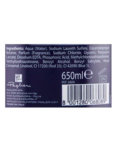 felce azzurra bagnoschiuma 650ml - orchidea - bagnodoccia: tuttocasashop.live: igiene e cura della persona