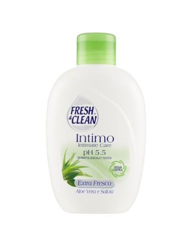 fresh&clean detergente intimo - ph 5.5 - 200ml - aloe vera e salvia: tuttocasashop.live: igiene e cura della persona