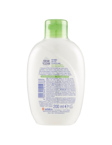 fresh&clean detergente intimo - ph 5.5 - 200ml - aloe vera e salvia: tuttocasashop.live: igiene e cura della persona