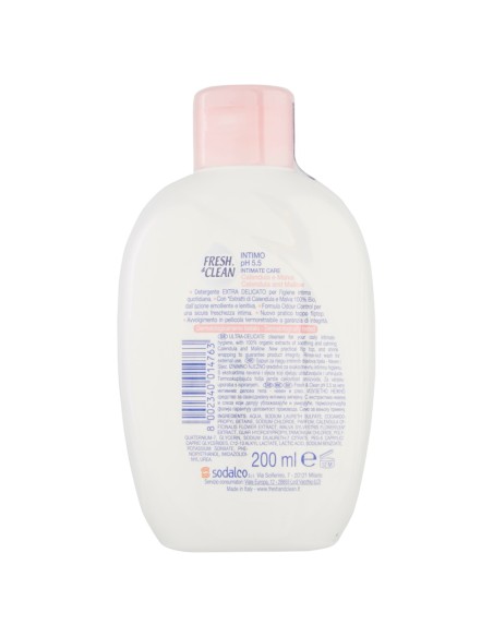 fresh&clean detergente intimo - ph 5.5 - 200ml - calendula e malva: tuttocasashop.live: igiene e cura della persona
