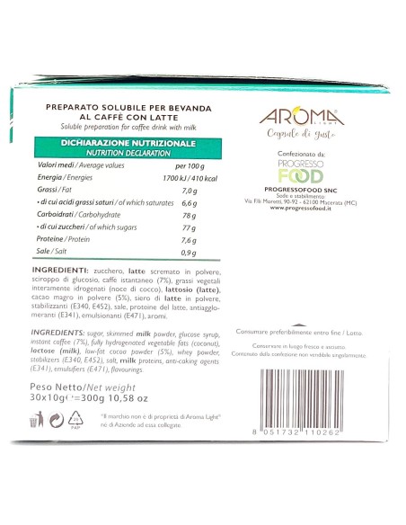 aroma light 30 capsule di gusto - cappuccino - compatibili a modo mio: tuttocasashop.live: altro - bazar