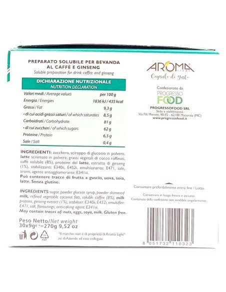 aroma light 30 capsule di gusto - ginseng - compatibili lavazza a modo mio: tuttocasashop.live: altro - bazar