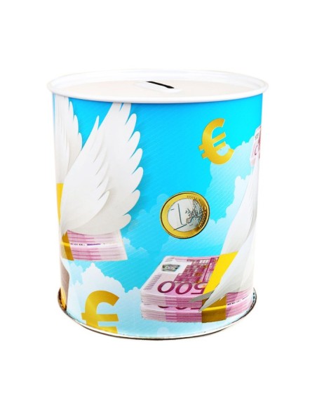 salvadanaio latta alto 13cm diametro 11cm - varie fantasie assortite: tuttocasashop.live: altro - bazar