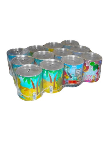 salvadanaio latta alto 13cm diametro 11cm - varie fantasie assortite: tuttocasashop.live: altro - bazar
