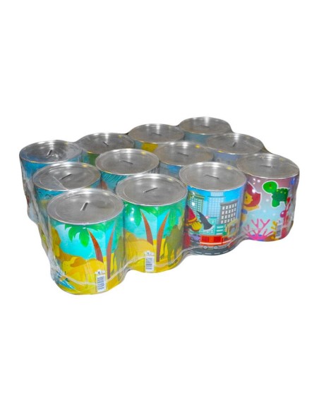salvadanaio latta alto 13cm diametro 11cm - varie fantasie assortite: tuttocasashop.live: altro - bazar
