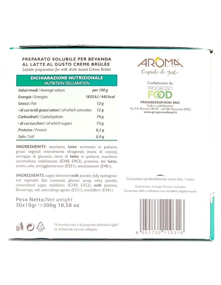 aroma light 30 capsule di gusto - creme brulee - compatibili a modo mio: tuttocasashop.live: altro - bazar