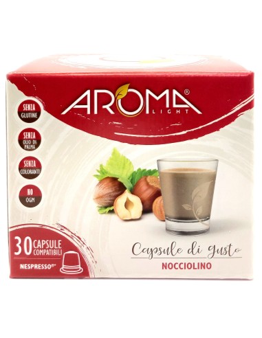 aroma light 30 capsule di gusto - nocciolino - compatibili nespresso: tuttocasashop.live: altro - bazar