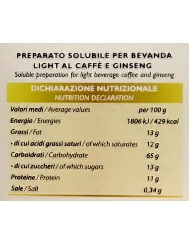 aroma light 30 capsule di gusto ginseng light senza lattosio -espresso point: tuttocasashop.live: altro - bazar
