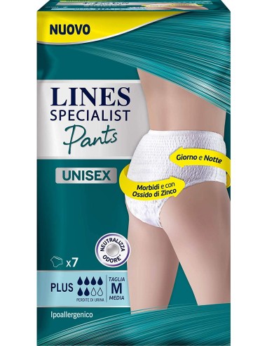 lines specialist pants unisex - 7 pezzi - plus - taglia m media: tuttocasashop.live: igiene e cura della persona
