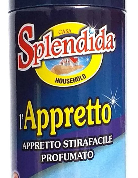 splendida appretto stiro spray - 300ml - inamidante per stiratura: tuttocasashop.live: prodotti per bucato e tessuti