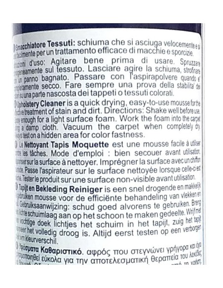 splendida toglimacchia spray - 300ml - tappeti tessuti tappezzerie moquette: tuttocasashop.live: prodotti per bucato e tessuti