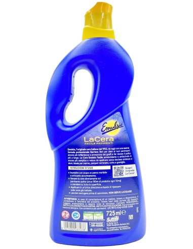 emulsio facile cera per pavimenti 725ml - classica - senza lucidatrice: tuttocasashop.live: pulizia e cura della casa